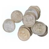 Twenty 1921 Morgan Silver Dollars Brilliant Unc.