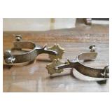 Pair of Vintage Western Spurs with Bohlin silver