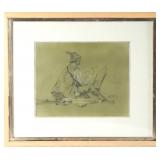 Karl Yens (1868-1945) Original Drawing