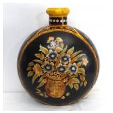 Hand-Hammered Indo-Raj Black Metal Water Vessel