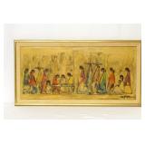 Ettore DeGrazia (1909-1982) Oil on Canvas