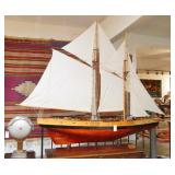 Schooner "Bluenose II" sailing vessel model
