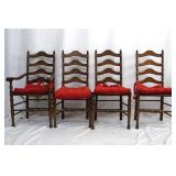 Set of 6 Vintage Rush Chairs