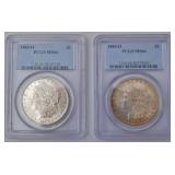 1883-O & 1884 -O  PCGS  MS64 Morgan Silver Dollars
