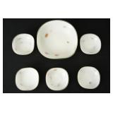 Murano glass salad set - 5 pc