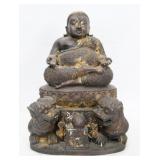 Outstanding Thai Bronze Buddha Shrine on lions