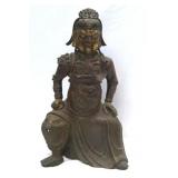 18th/ 19th c. Bronze Chinese General Guan Yu