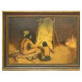Attributed to  E.I. Couse Oil on Canvas