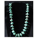 Navajo Turquoise Nugget and Heishi bead necklace