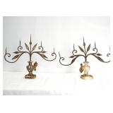 Pair of Spanish Colonial Candelabras