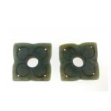 Rare Mayan (600-900AD) Jadeite Ear flares