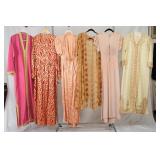 6 Antique Vintage dresses, caftans...