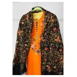 Mexican vintage dress & shawl