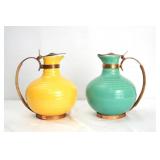 2 Vintage Bauer California Pottery Pitchers