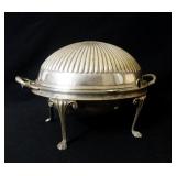 Antique silver Chafing oval dish ca 1880