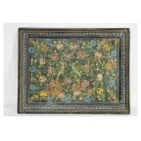 Vintage Mexican hand painted tray