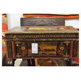 Antique Black Painted Mexican trunk
