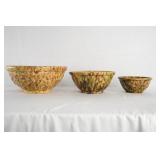 American ceramic Bennington ware bowls
