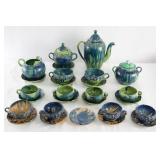 Vintage Mexican pottery  26 pc. - cups/saucers
