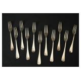 11 - Kirk Stiff Arts n Crafts sterling forks