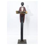 Art Deco Black Americana Butler Smoking Stand