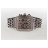 Ladies Michele Deco Diamond Chronograph Watch