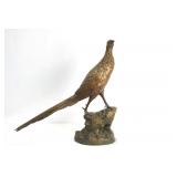 Lï¿½on Bureau (1866-1906) Bronze Pheasant