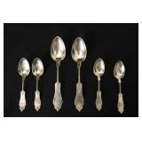 6 Coin silver spoons