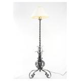 Wrought iron floor lamp