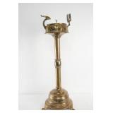 Brass Art Nouveau Standing  Ash Tray