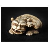 Antique Japanese Tiger Oni Netsuke
