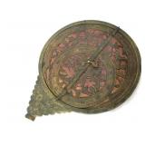 An Antique Persian Planitspheric Brass Astrolabe