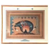 Navajo Ben Mitchell Native American Sand painting