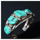 Navajo Turquoise & Sterling Bracelet