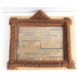 Rare Tramp Art Picture Frame