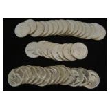 Seventy-Nine1964 25c Unc & Au quarters