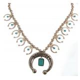Mary Cayatineto, Navajo Sterling Gallup necklace