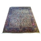 Antique Lavar Kerman palace size rug