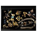 Vintage sterling ++ Czechoslovakia brooches