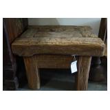 A Southwest Style Mesquite wood side table