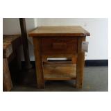 A Southwest Style Mesquite wood side table