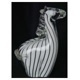 Murano Art Glass Zebra