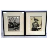 Two Signed Gene Autry Framed Photographs