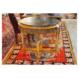 Louis XVI oval marble top parlor table