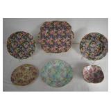 Chintz England dishes - 6 pcs