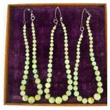 Jade beaded graduated necklaces - 3