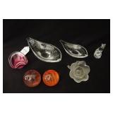 7pcs Murano, Swedish, Lalique art glass