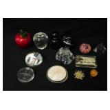 Collection of Vintage and modern paper weights