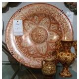 Hispano-Moresque lusterware Platter & vases