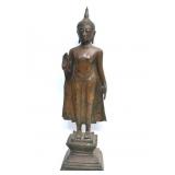 Antique Bronze standing Sukhothai Buddha
